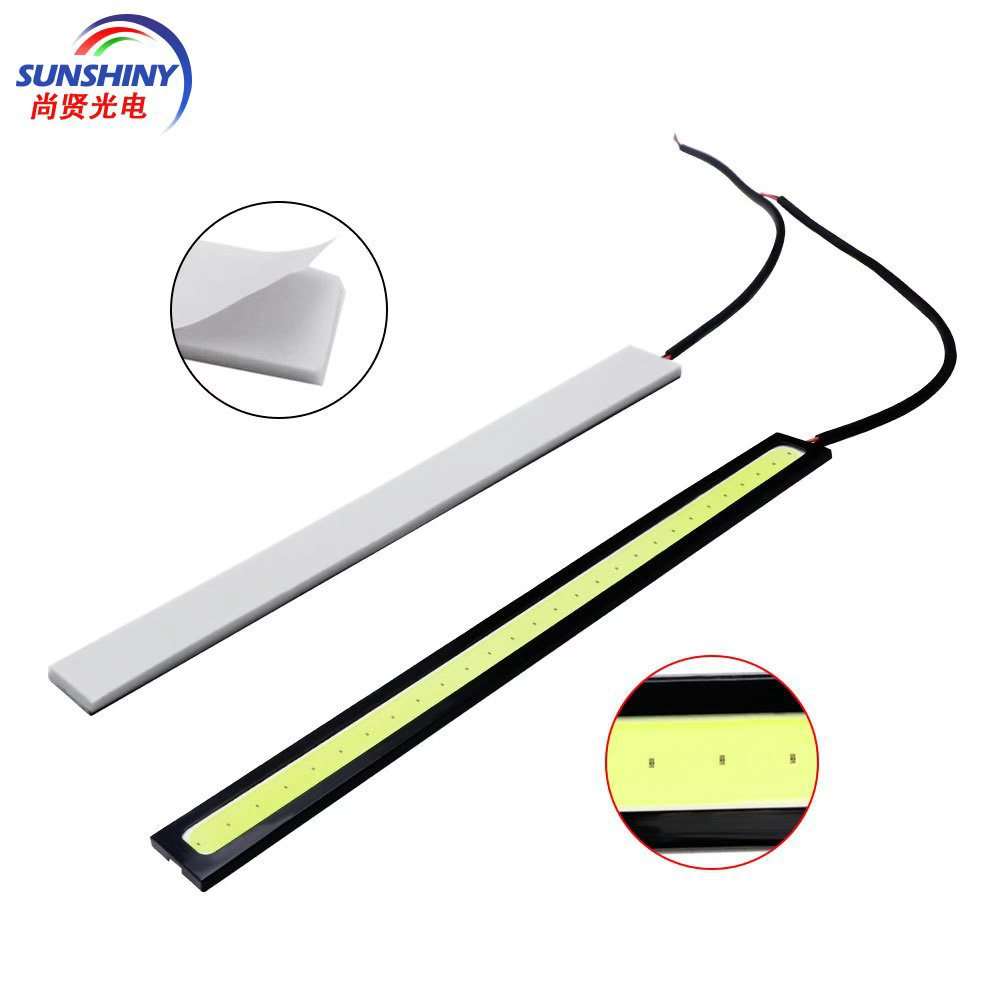 COB automóvil lámpara diurna 17CM super brillante transformación general led lámpara diurna ultra delgada impermeable de alta potencia 12v