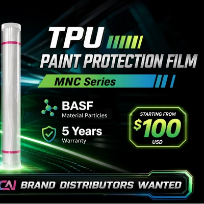 Cool color car wrap tpu7.5mil PCU tpu car wrap film ppf transparent car wrap self-healing hydrophobic coating (Car paint protective film)