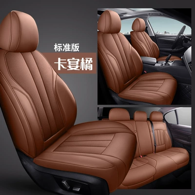 Modelə uyğun (Original) oturacaq örtükləri – Seat Covers for All Seasons - cayenne-orange-standard-edition-five-seats-nappa-leather-full-surround-of-front-and-rear-rows