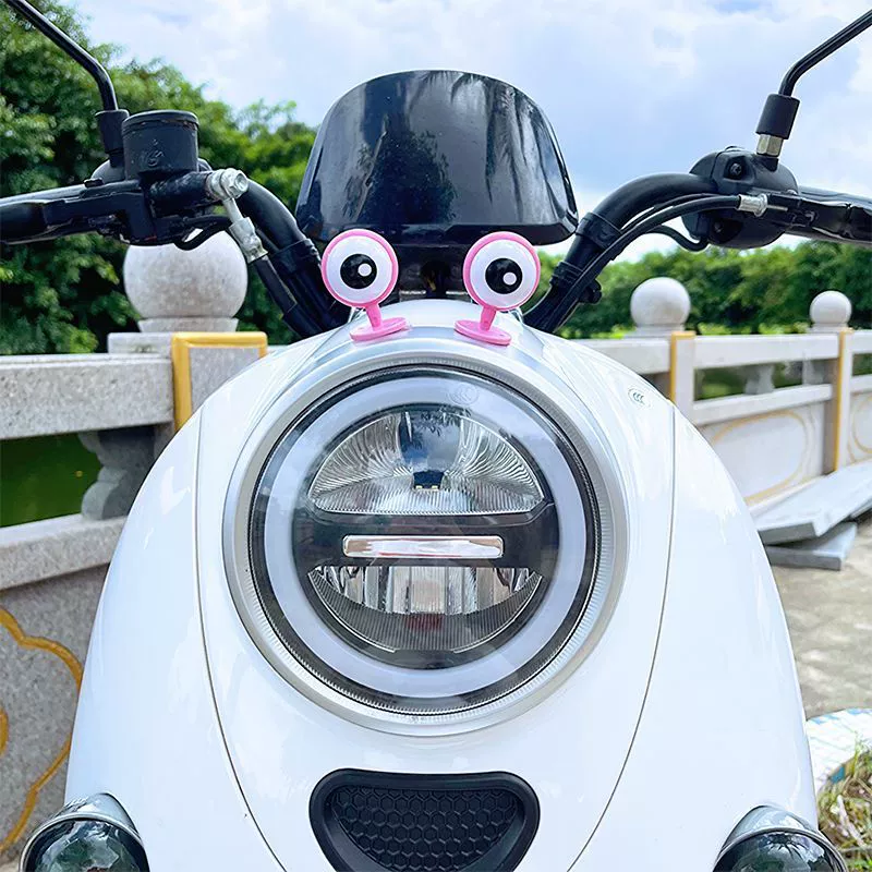 Декорации для электромотоциклов, украшения для шлемов в виде глаз, оригинальные глаза, аксессуары для шлемов в виде сердечек и глаз.