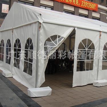 厂家直销户外帐篷防水耐磨尖顶篷可移动拆装户外篷房仓储移动篷房