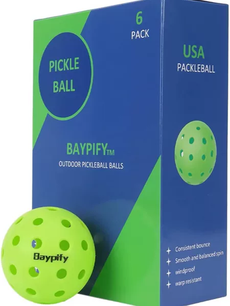 Pickleball Golf Hole Ball with Holes Indoor Sports Practice Baseball Colorful Toy