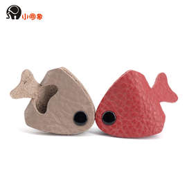 头层牛皮钥匙扣 收纳皮扣 数据线扎带 耳机绕线器 耳机束线扣