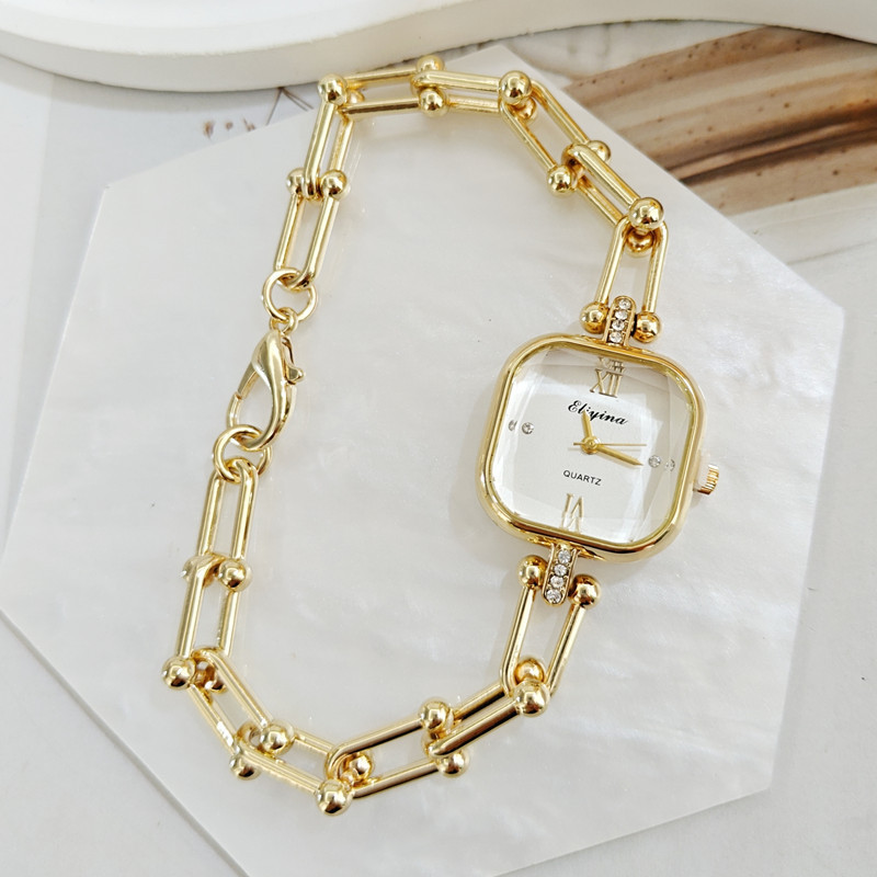 Cross-Border Foreign Trade New High-End Square Diamond-Encrusted Women's Watch Niche Fashion High-Value Bracelet Women's Watch Manufacturer Cross-Border Foreign Trade New High-End Square Diamond-Encrusted Women's Watch Niche Fashion High-Value Bracelet Women's Watch Manufacturer
