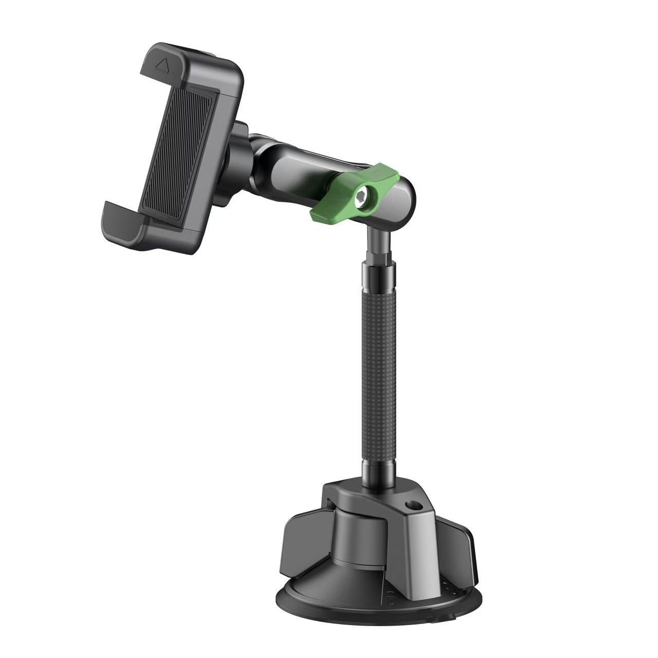Car-Mounted Shooting Bracket for Vehicle-Mounted Two-In-One Powerful Suction Cup Multi-Angle Adjustable Aluminum Alloy Clip Bracket