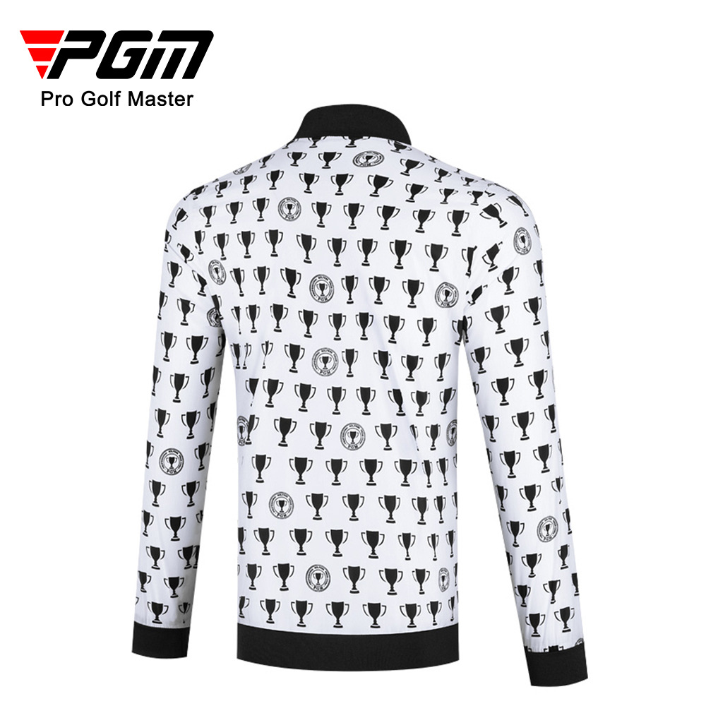 Áo khoác golf nam chống gió chống mưa thu đông PGM YF426 — YF426 màu trắng, YF426 màu đen