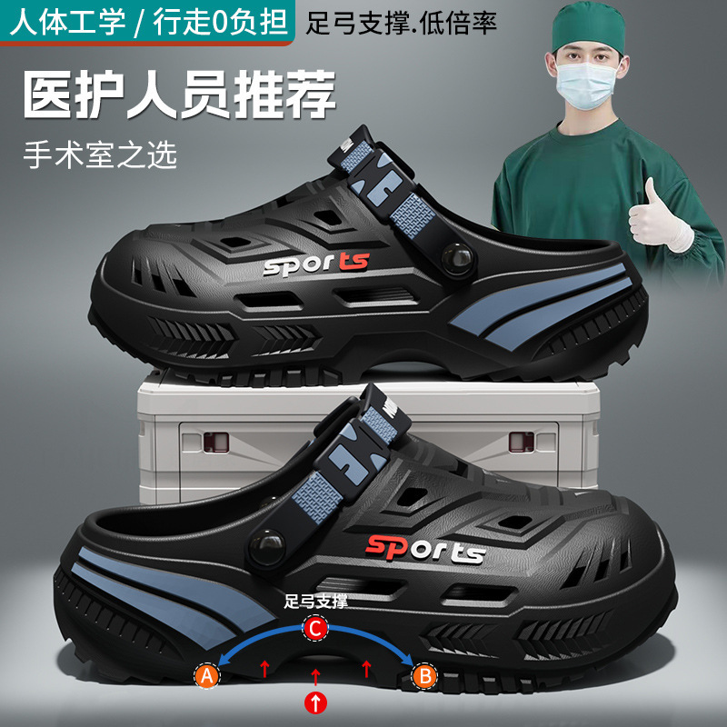 Croc shoes for men, beach sandals, slip-on shoes, non-slip soles, suitable for seaside vacations, versatile trendy shoes, lightweight and breathable footwear Croc shoes for men, beach sandals, slip-on shoes, non-slip soles, suitable for seaside vacations, versatile trendy shoes, lightweight and breathable footwear