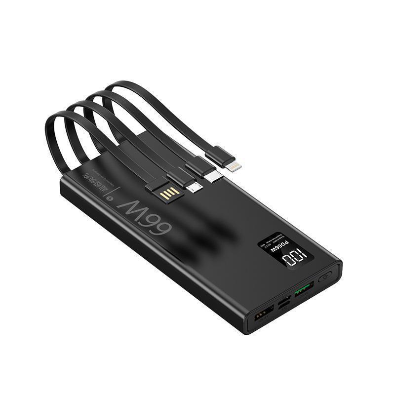 3C66W超速充20000mah 50000大容量セルフケーブル付き小型携帯電話汎用モバイル電気|undefined