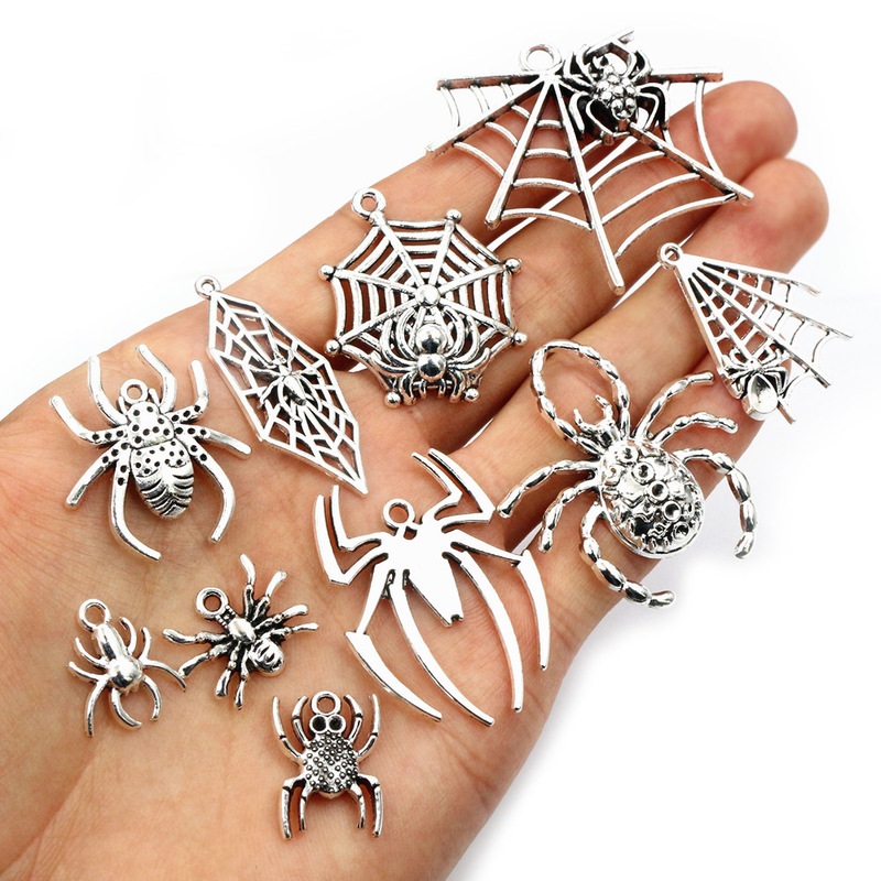 Alloy Spider Web Pendant DIY Jewelry Accessories Necklace Bracelet Pendant Halloween Decorations Alloy Spider Web Pendant DIY Jewelry Accessories Necklace Bracelet Pendant Halloween Decorations