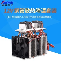 半導体冷凍シート12v温度差電子冷凍器diy小冷蔵庫小エアコン降温トトロ氷巣セット