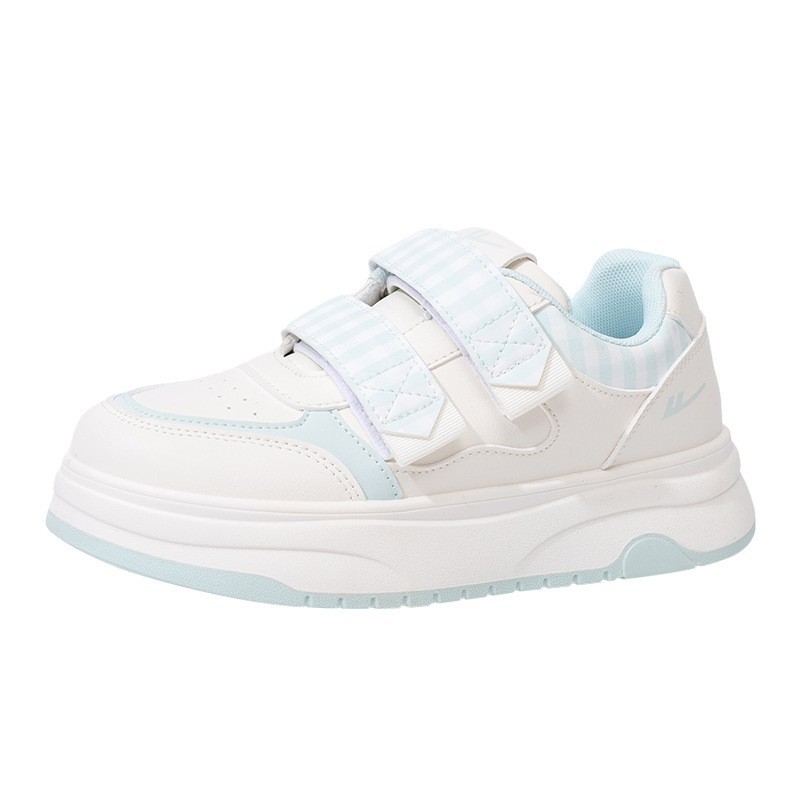 Zapatos de suela gruesa de terciopelo, calentamiento de moda, cómodos, zapatos de velcro, zapatos de skate de moda para mujeres que viajan en invierno