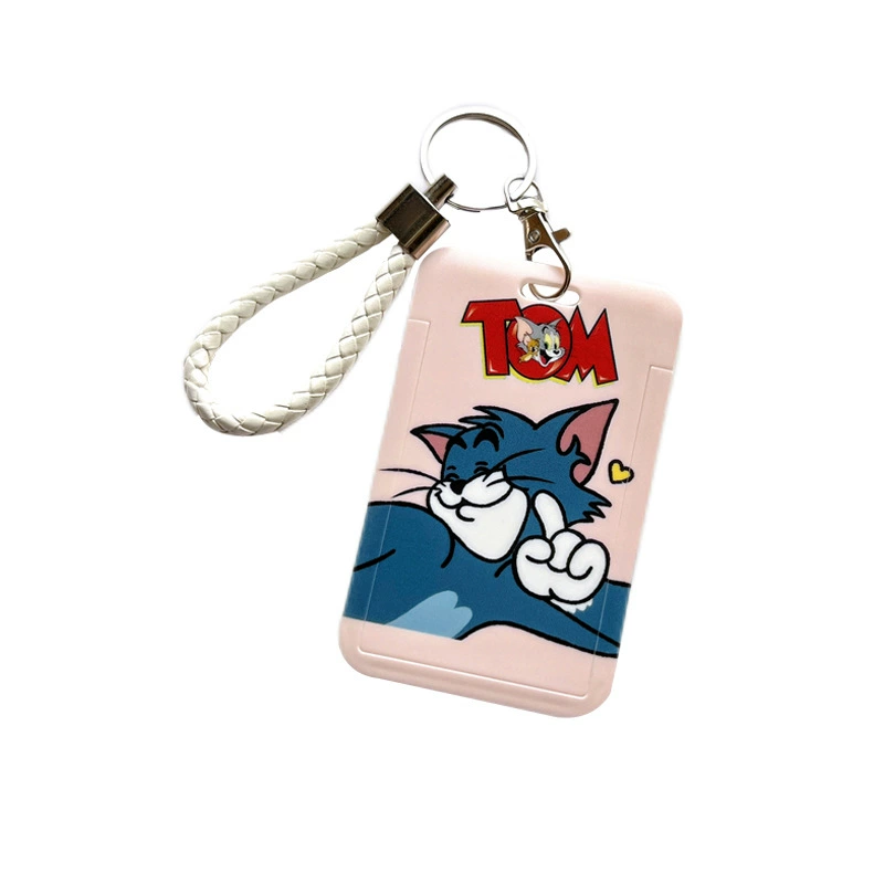 КарточницаTravel карточек Tom & Jerry, брелок-держатель, защитный жесткий чехол, школьный ID для детей