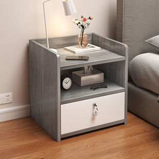 Bedside Table Bedroom Home Simple Modern Simple Storage Locker with Lock Small Storage Rack Bedroom Mini Cabinet