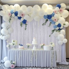 D 37751 Wedding Table Skirt Pearl Snow Gauze ����ѩɴ��ȹ