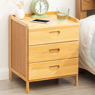 Bedside Cabinet Bedroom Home Bedside Storage Cabinet Simple Storage Rental House Small Simple Non-Solid Wood Storage Rack