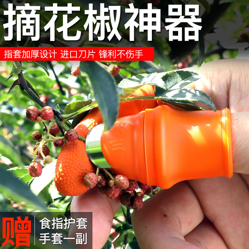 摘花椒手套 防刺菜豆角果蔬采摘器小工具掐菜铁拇指刀