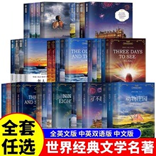 世界经典文学名著系列全英文中英双语英汉对照中文版青少年阅读书