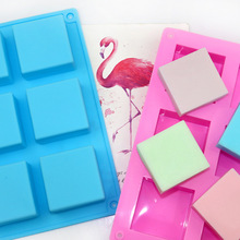 6连正方形 皂模 硅胶蛋糕模 正方形皂模 冷制皂模具5*5*2.5cm