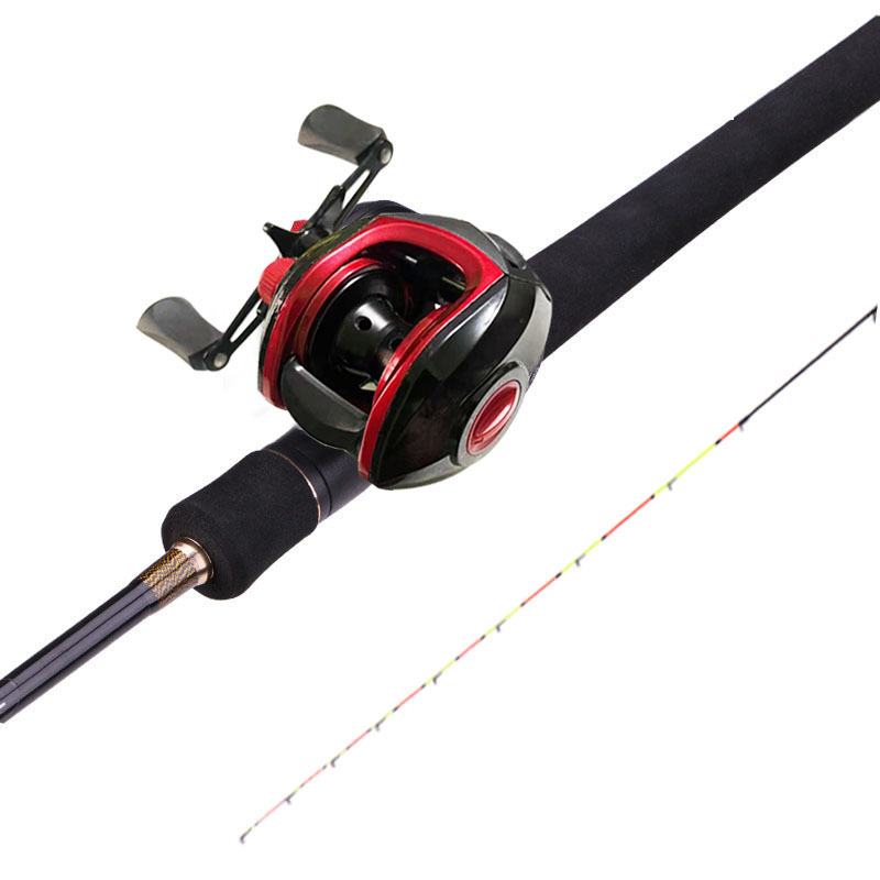 Nuevo estilo de balsa, cola suave, pequeño vástago de válvula, puente de lanzamiento de orilla, juego completo de balsa de pesca, varilla de tiro de largo alcance, caña de pesca de una sola caña de mar