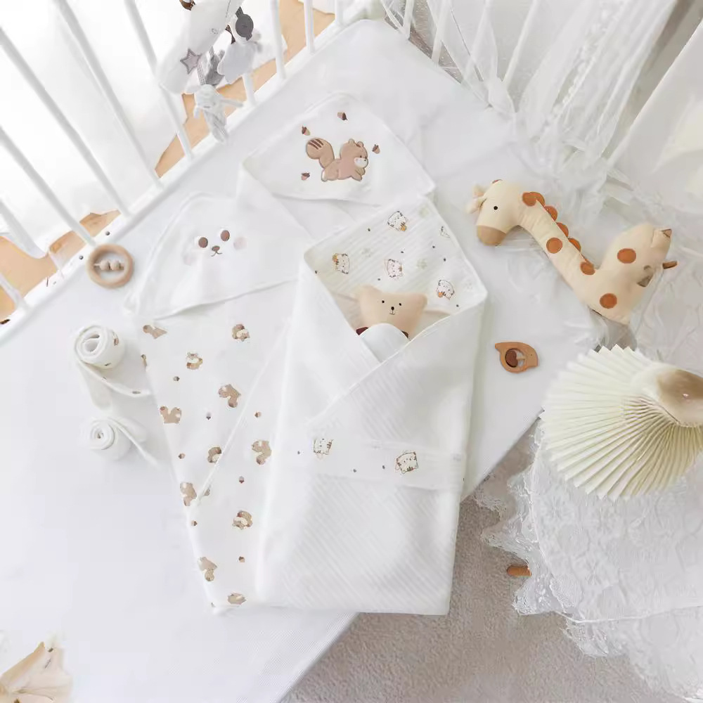 Baby bag for newborn baby discharge pure cotton four seasons delivery room swaddling baby bag for newborn spring and autumn wrapped towel