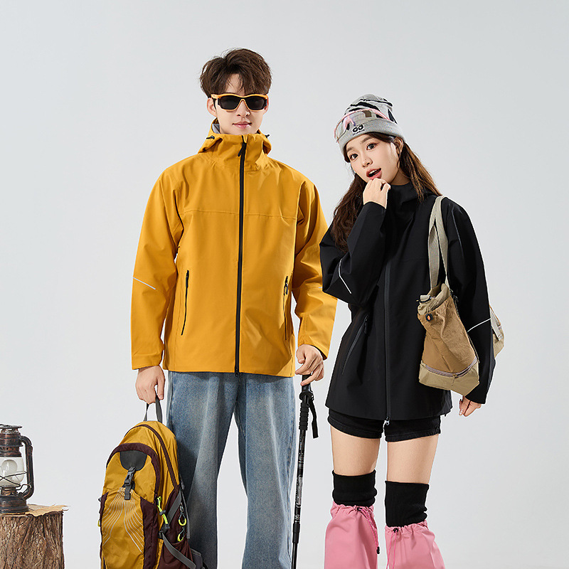 Lightweight Jacket, Outdoor Windproof and Waterproof, Ultra-Light Hiking and Mountaineering Jacket, Group Clothing, Printable Logo, Long Sleeves