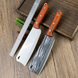 Outdoor Wood Cutting Household Pruning Knife Open-way Fishing Handmade Tree Cutting Knife Firewood Stainless Steel Forged Agricultural