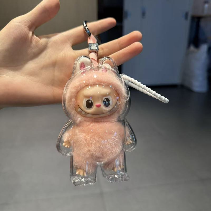labubu迷你保护壳挂件加厚透明方便随身携带遛娃可挂拉布布保护壳|undefined