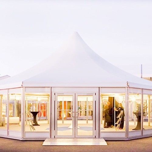 Tienda de exposiciones de estilo europeo grande al aire libre de la boda tienda de almacenamiento Auto Show actividad Spire tienda multilateral