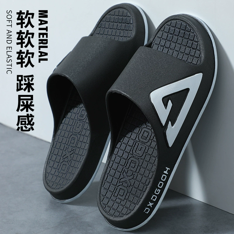 Тапочки мужские тапочки новый толстый подошв для дома ванная комната для купания противоскользящие пары тапочки для мужчин