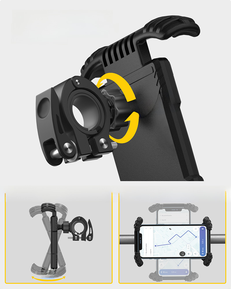 Bike, phone holder for navigator