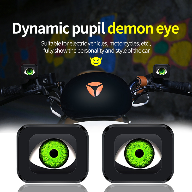 Coche eléctrico Ojo del diablo Luz del espejo retrovisor LED Luz impermeable externa Luz de ojo de águila Luz de parpadeo fresca image 3