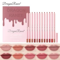 DragonRanee набор для контурирования губ 10 цветов матовая ультратонкая помада карандаш для контура экспортный макияж