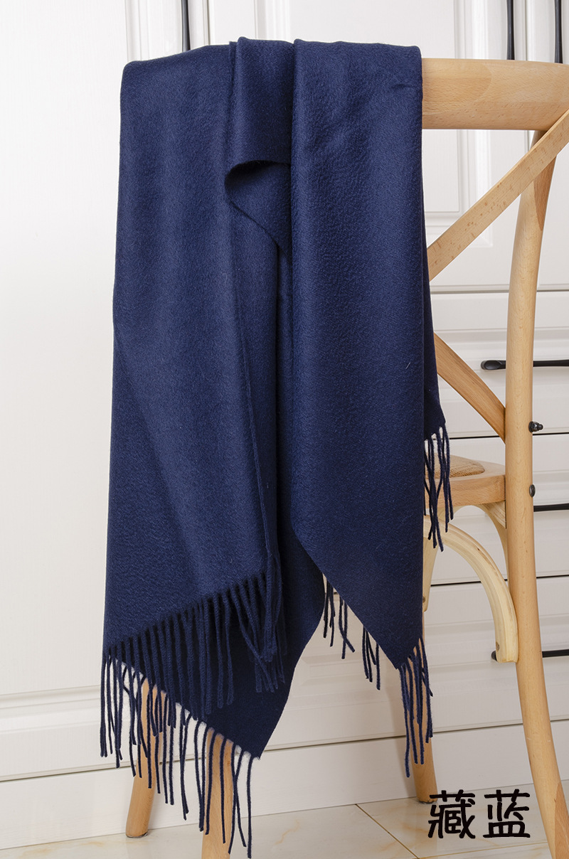 Fábrica de Mongolia Interior al por mayor de cachemira pura shoulderbands simple chal otoño invierno bufandas damas de cachemira caliente espesa