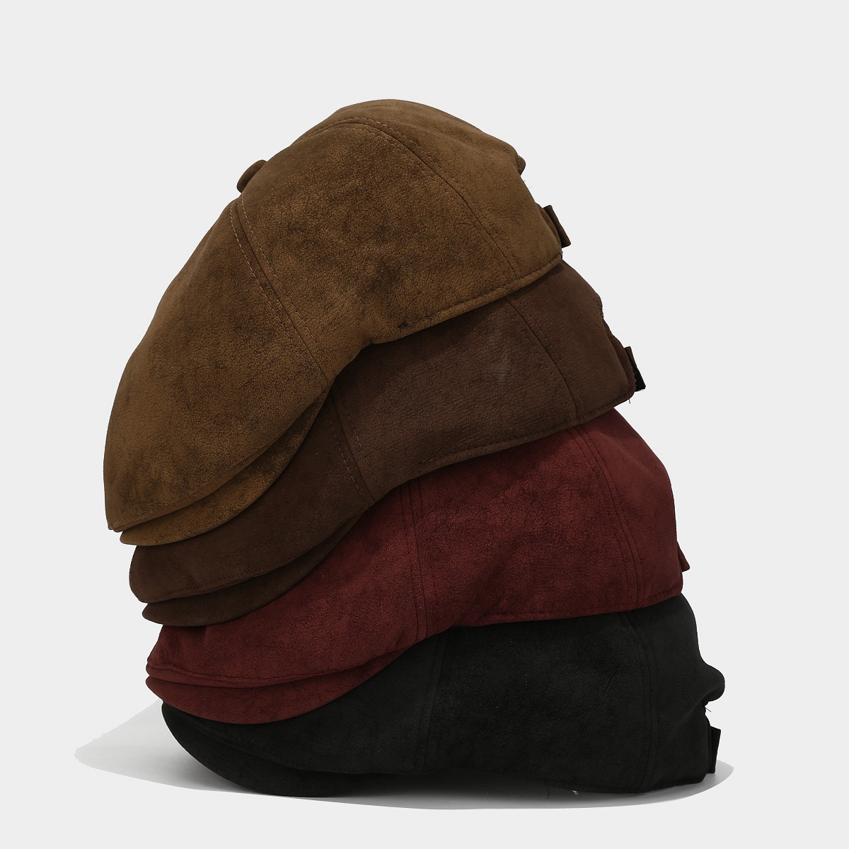Vintage moda de seda sólida sombrero octogonal hombre y mujer invierno literatura británico periódico sombrero de niño sombrero pintor casual