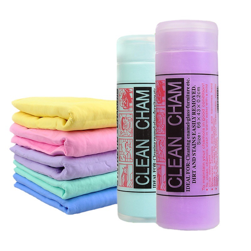 Opp袋入り合成鹿皮タオルa超吸水皮布洗車シギ皮ペットタオル洗車タオル