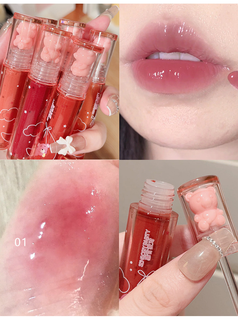 Casual Solid Color Plastic Lip Glaze display picture 1