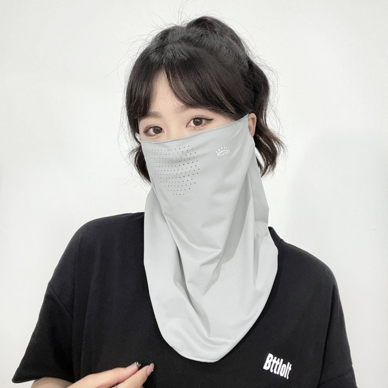 アイスシルク日焼け止めマスクフルフェイス抗UVマスク日焼け止め首カバーサイクリングマスク男性と女性の夏の日焼け止めフェイスマスク|undefined