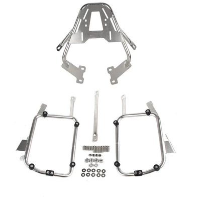 Suitable for Honda CB400X/CB500x motorcycle installation side box tail box rack quick release universal side box bracket (Motorcycle Safety Supplies) - cb400xcb500x-three-box-bracketstainless-steel