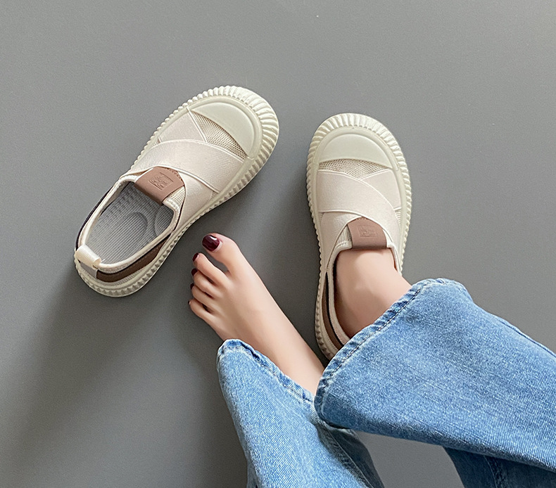 2024 Printemps/Été Nouvelles chaussures blanches à grosse tête avec semelle Matsuke, chaussures de planche polyvalentes pour étudiants, sports et loisirs, style Instagram_voghion.com
