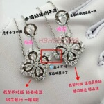 loop高版本四叶项链镶钻经典简约高级感女生网红款锁骨链厂家直销