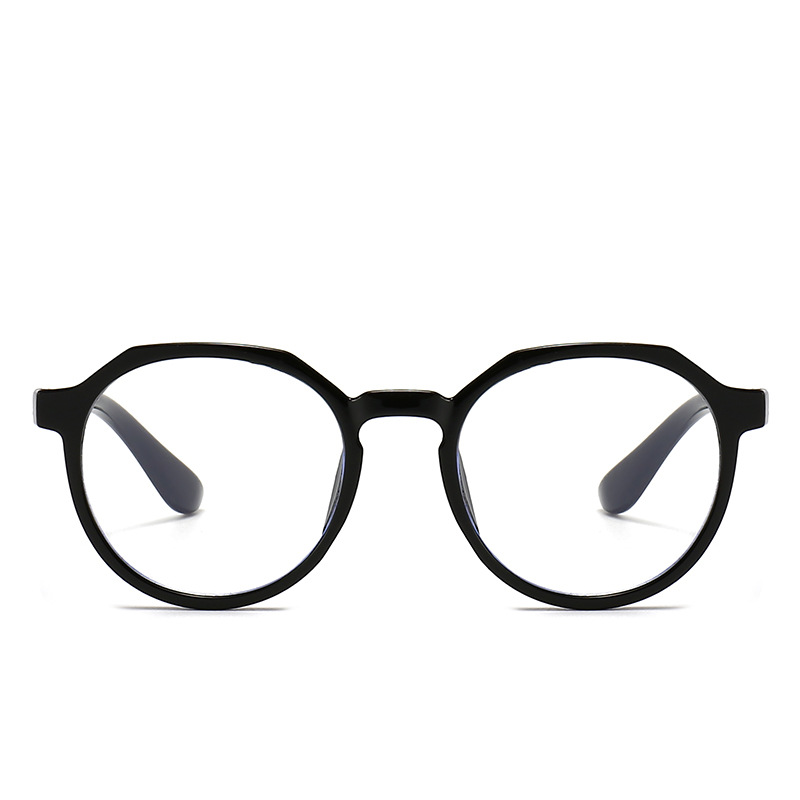 Anti-blue light silicone flat lens 2024 new men's and women's children's myopia lens frame computer mobile phone eye protection glasses