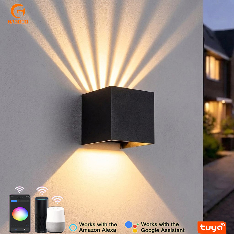2026 Cross-Border Foreign Trade Specializes in Supplying Smart Graffiti App Aluminum Exterior Wall Porch Balcony Garden Outdoor Led Wall-Mounted Lights