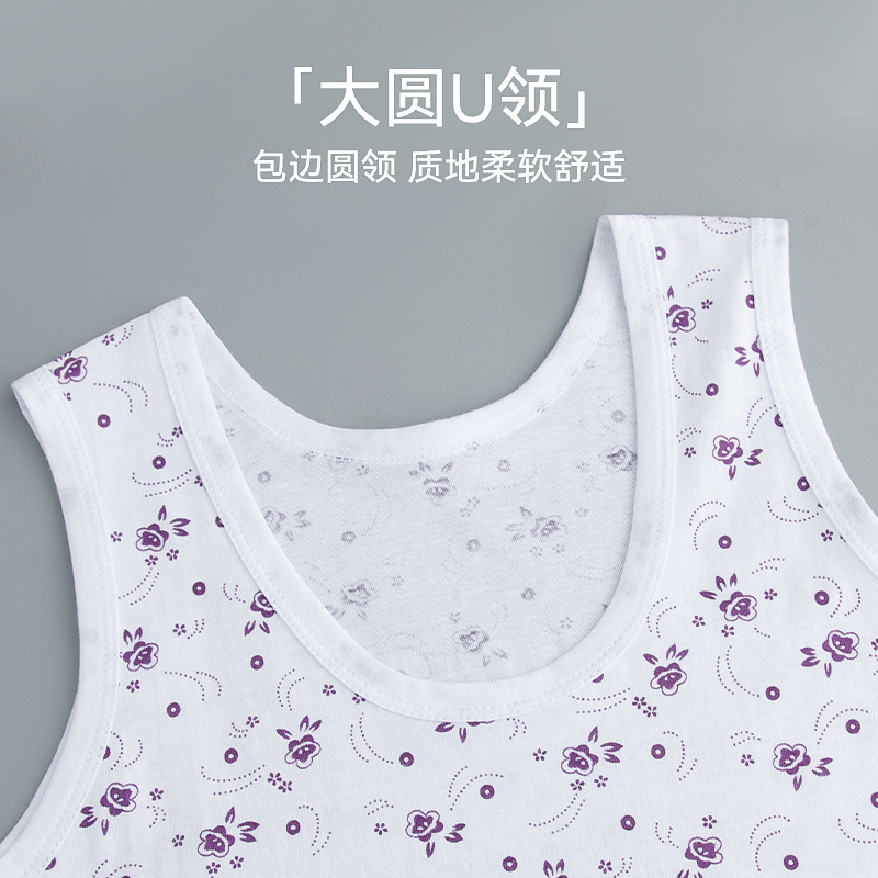 Chaleco de algodón para mujer, verano, algodón fino, anciana, transpirable y absorbente de sudor, sin mangas, chaleco de mediana edad y ancianos de gran tamaño