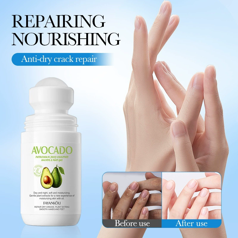 Гель для рук и ног FAYANKOU Avocado Vaseline от трещин, роликовый гель, оптовая торговля для зарубежных рынков