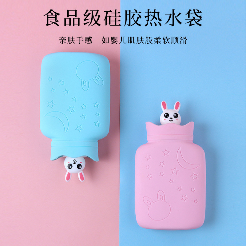 Explosion-proof And Leak-proof Microwave Oven Heated Hot Water Bag Handheld Hot Compress Silicone Hand Warmer Filled With Water Hot Water Bag