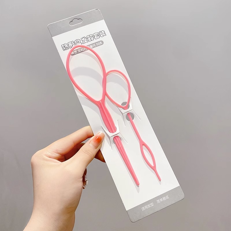 Pelo trenzado artefacto tocado niños pequeña banda de goma pelo tirando de pelo pin Dispositivo de enhebrado variedad forma niñas accesorios para el cabello rizador de pelo traje