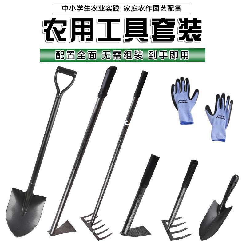 家用种菜工具套装农用农具大全学生农业实践劳动锄头铲子铁锹耙子