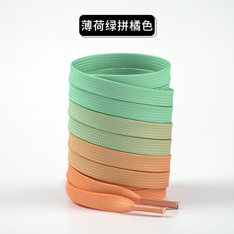 Mint, orange, gradient