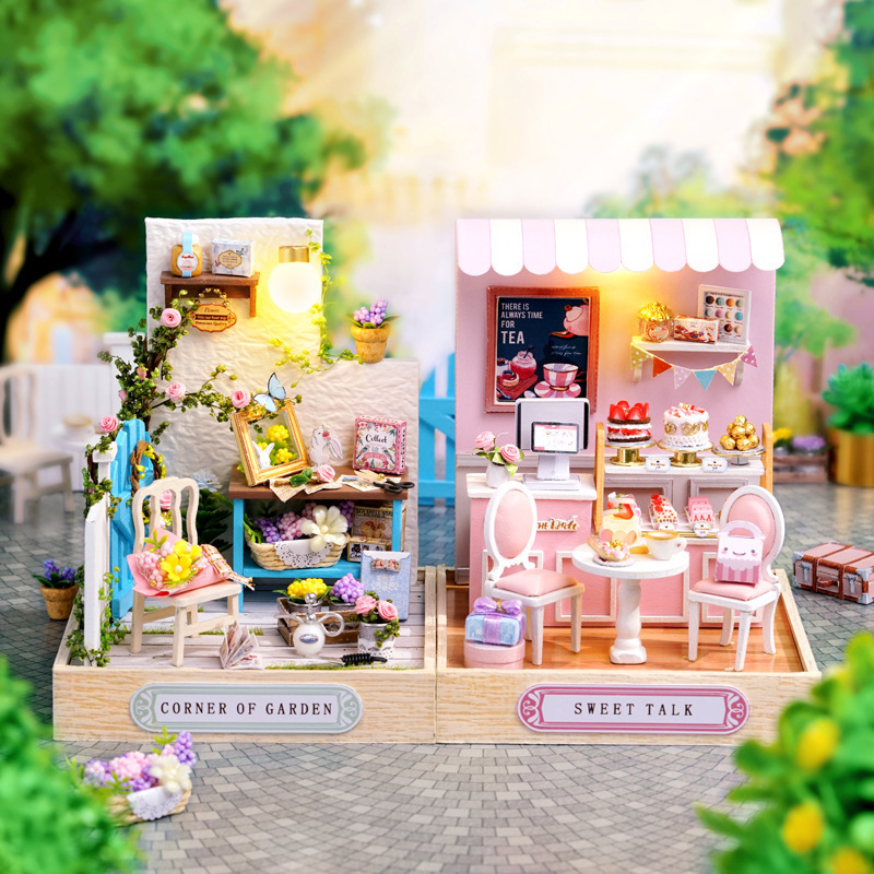 Zhiquwu DIY Miniature House Landscape Handmade Crafts Self-Made Gifts Creative Miniature Models