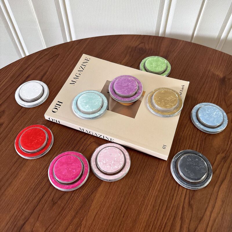 Fashion Ins Shell Pattern Niche Design Magsafe Magnetic Airbag Phone Holder Desktop Binge-Watching Retractable Stand